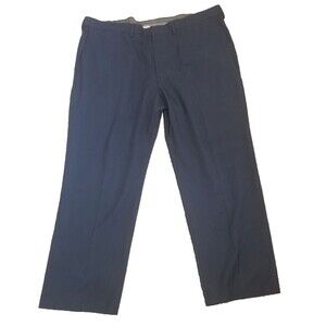 Haggar Premium Comfort Dress Pant Navy Blue Size 44x30 44 x 30